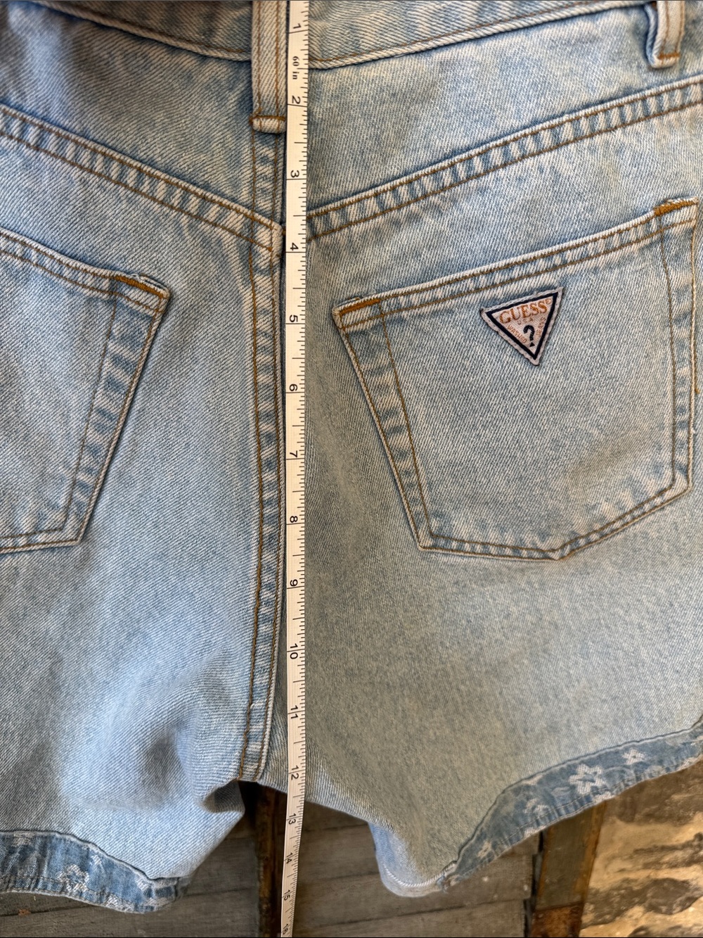 Guess Reworked Jean Shorts - Picture 6 of 7